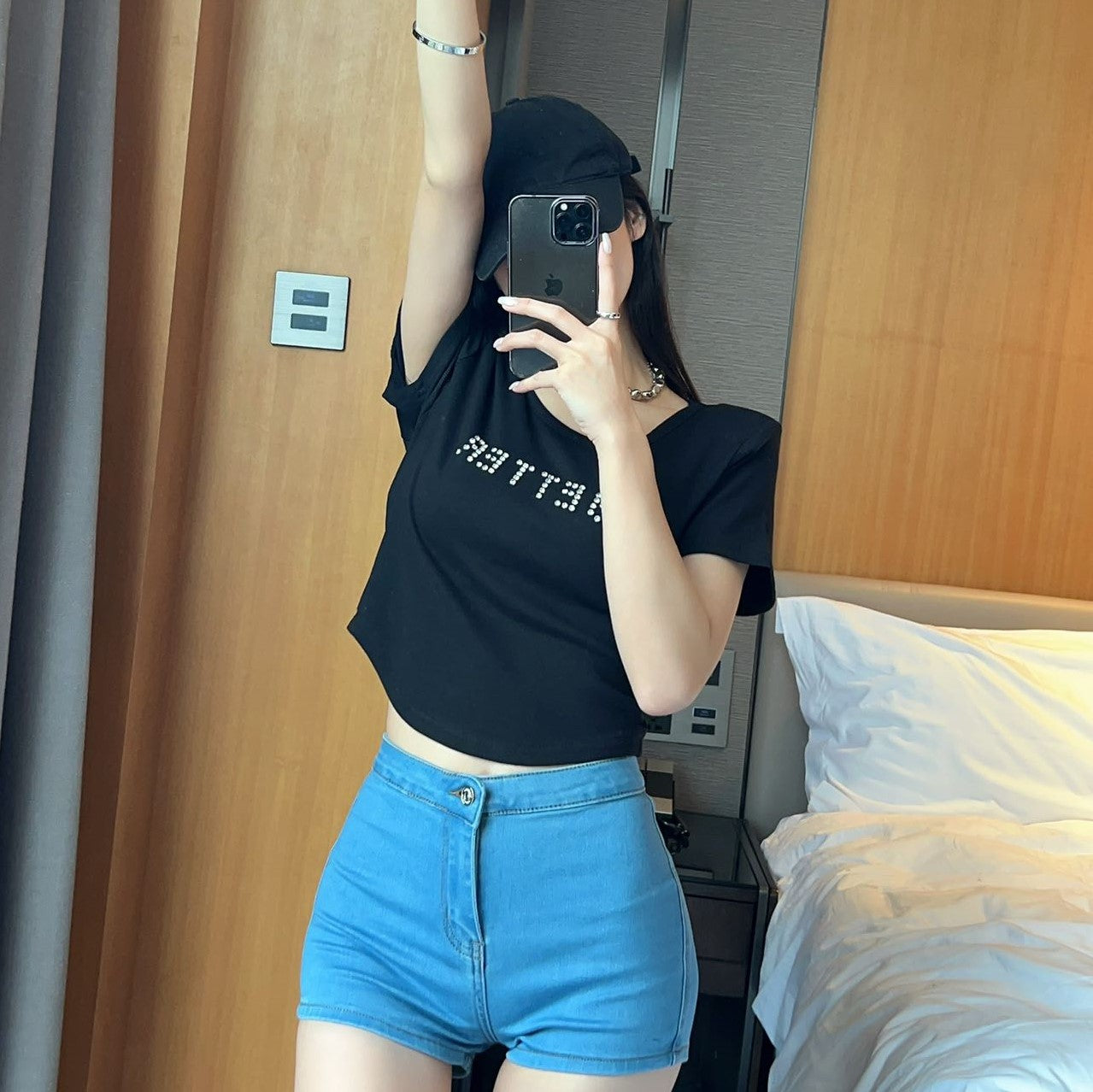 7025 ULOVED Hot drill short suit short sleeves